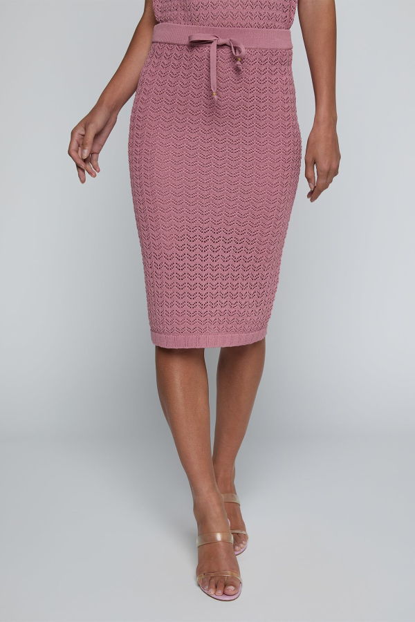 L'agence Lacen Pointelle Knit Skirt