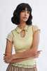 Eliza Faulkner Percy Polo Top - Banana - Thumbnail 1