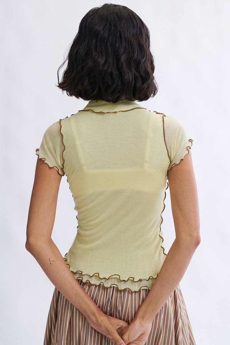 Eliza Faulkner Percy Polo Top - Banana