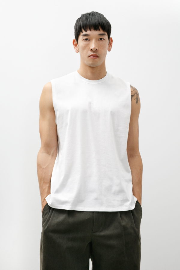 Our Legacy Breathe Tank - Staff Picks Print/White