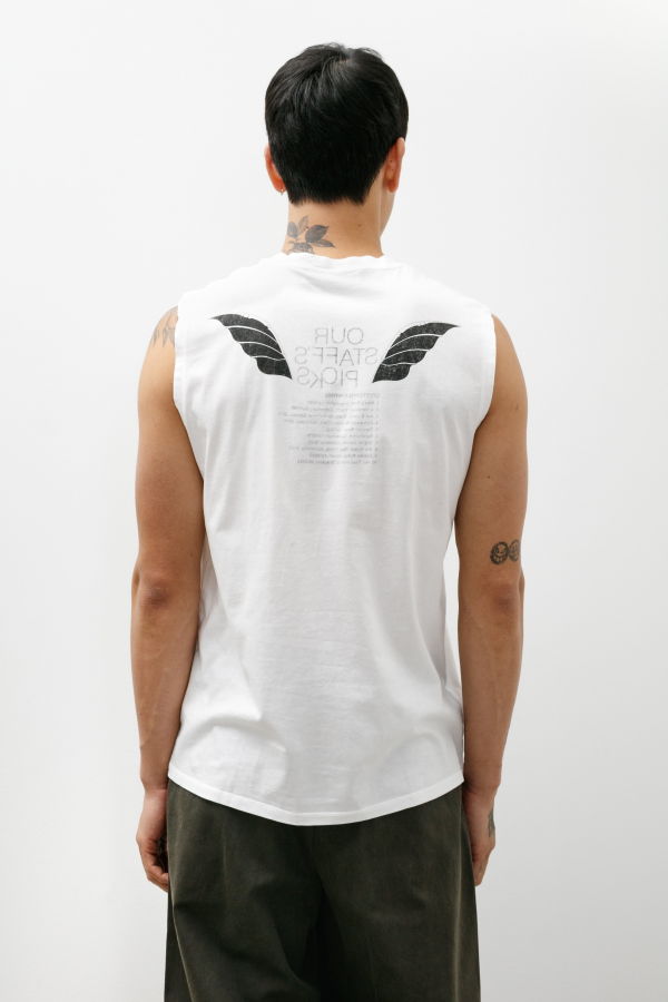 Our Legacy Breathe Tank - Staff Picks Print/White