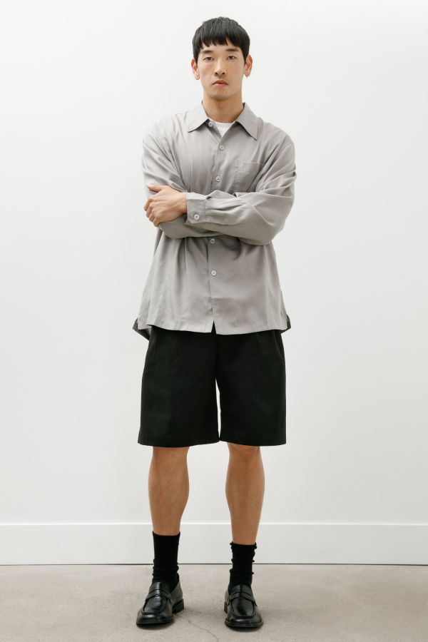Our Legacy Ponte Shorts Studio Black Micro Canvas