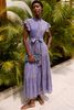 Oliphant Helene Ruffle Collar Button Maxi Dress - Thumbnail 2