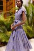 Oliphant Helene Ruffle Collar Button Maxi Dress - Thumbnail 3