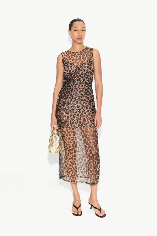 Simon Miller Kinny Mesh Dress - Leopard