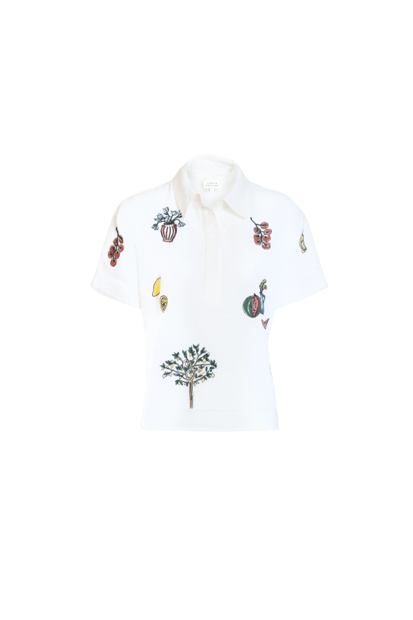 Tanya Taylor Callum Top - Optic White