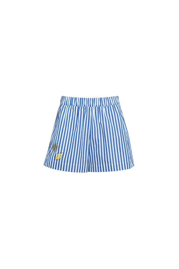Tanya Taylor Fallon Short - Optic White/ French Blue