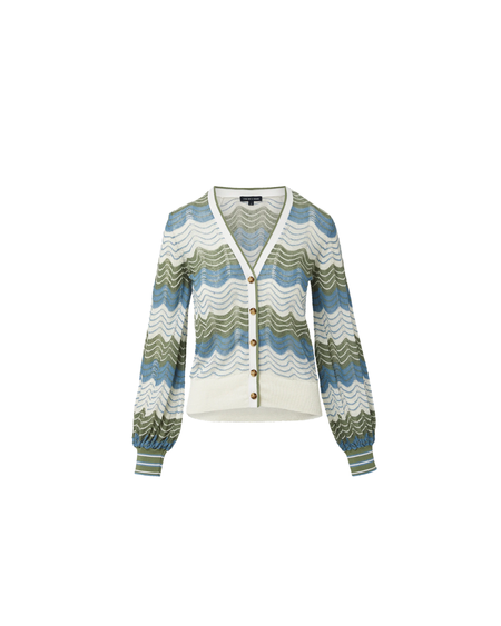 Issey Miyake Chiffon Twist 2 Cardigan - Twilight Blue | Garmentory