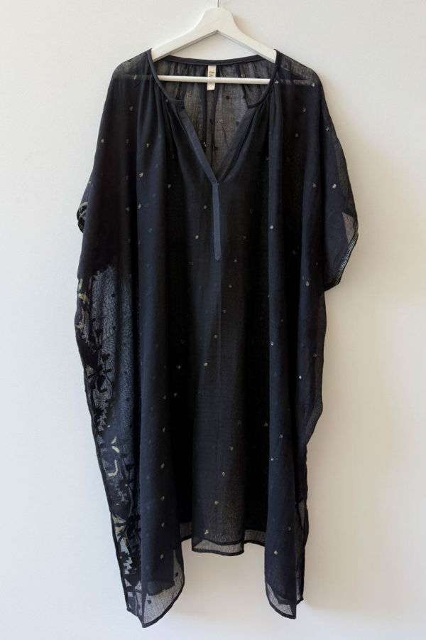 Two Exquisite Violet Dhaka Caftan