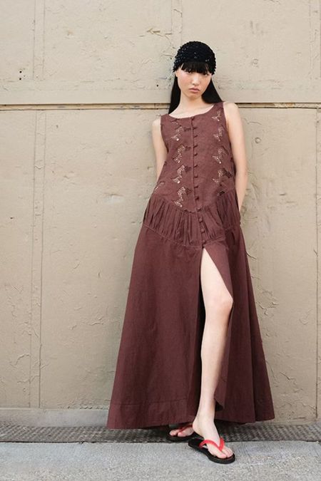 Tach Clothing Raffaella Hand Embroidered Dress | Garmentory