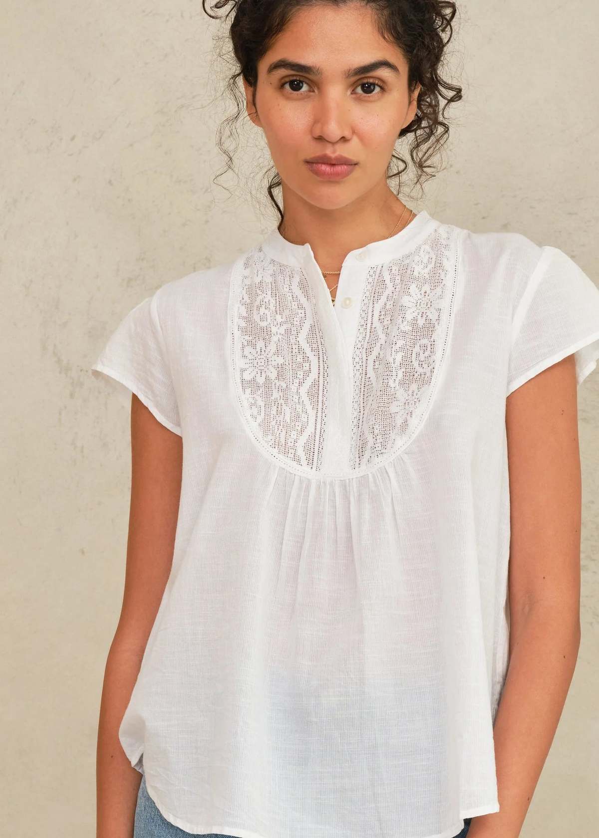 M.A.B.E Freya Short Sleeve Top | Garmentory