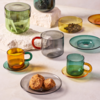 Be Home Niko Glass Espresso Cup & Saucer Set of 4 - Thumbnail 2