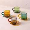 Be Home Niko Glass Espresso Cup & Saucer Set of 4 - Thumbnail 3