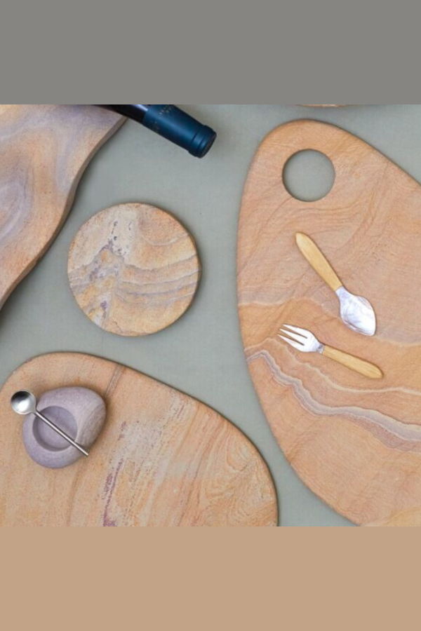 Be Home Rainbow Sandstone Pebble Board