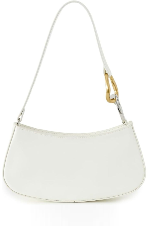 Staud Ollie Leather Shoulder Bag - Paper