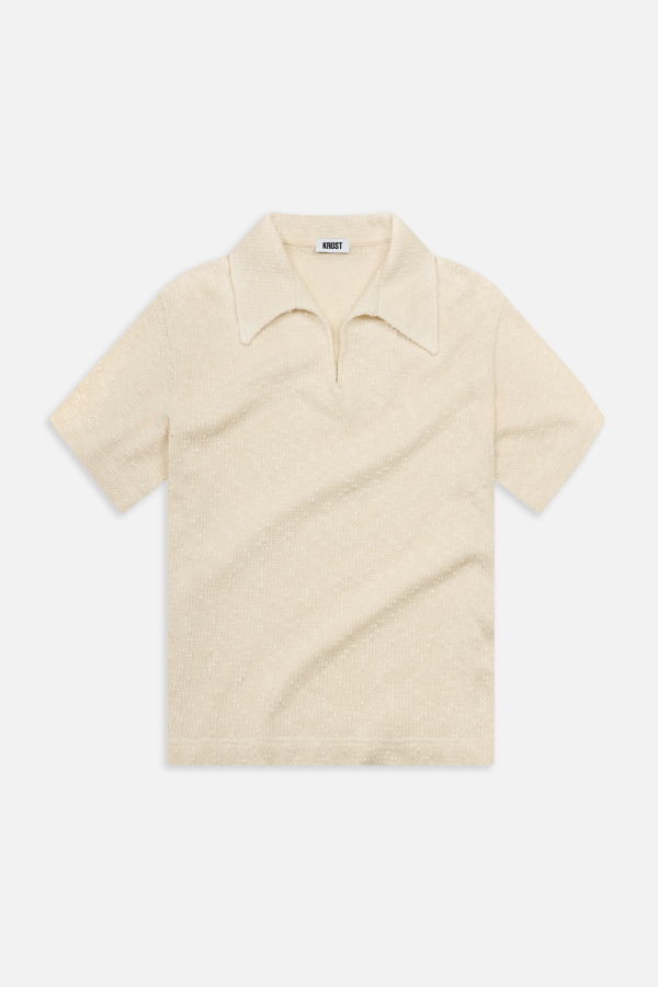 KROST Textured Cotton Knit Polo