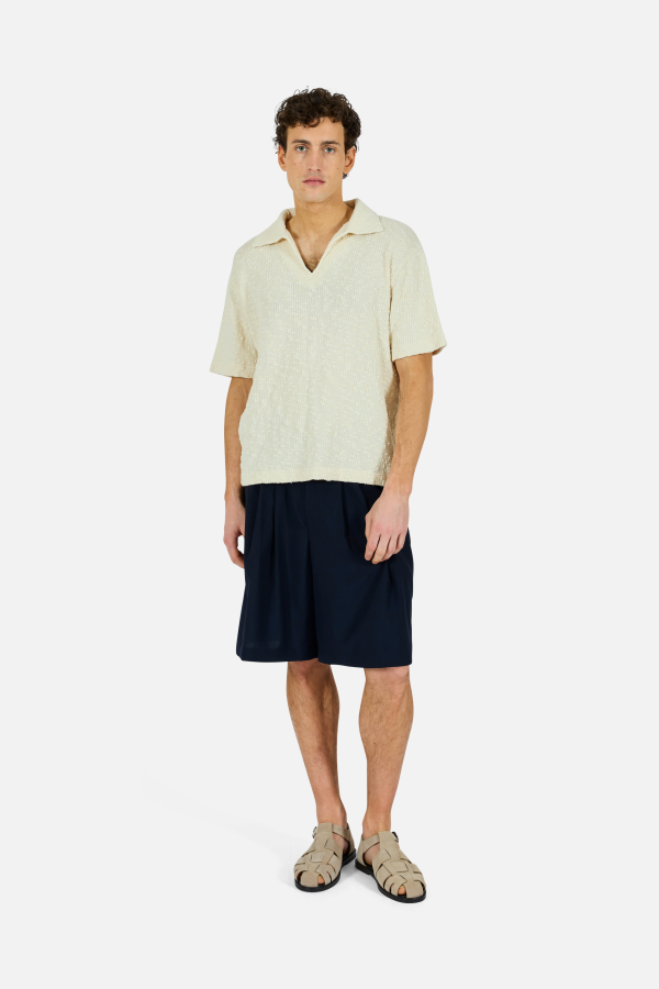 KROST Textured Cotton Knit Polo