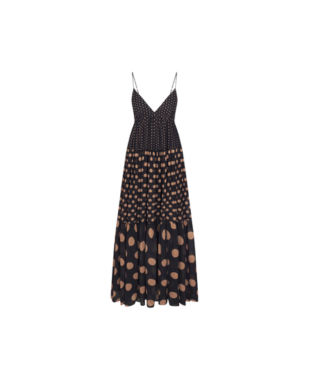 gold and black cocktail dress Aleta 1066 Fitted Cocktail Short Sequin Dress main image 0
