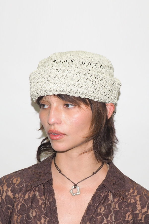 Clyde Raffia Roller Hat - Smoke