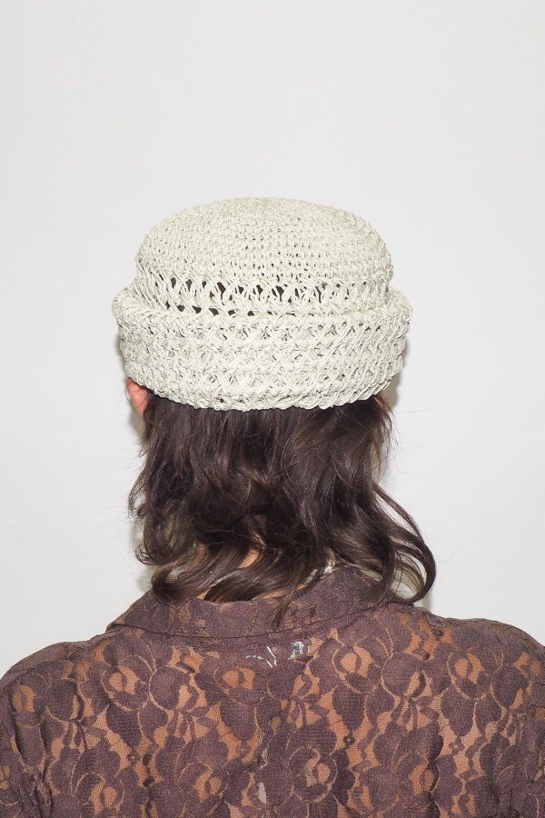 Clyde Raffia Roller Hat - Smoke