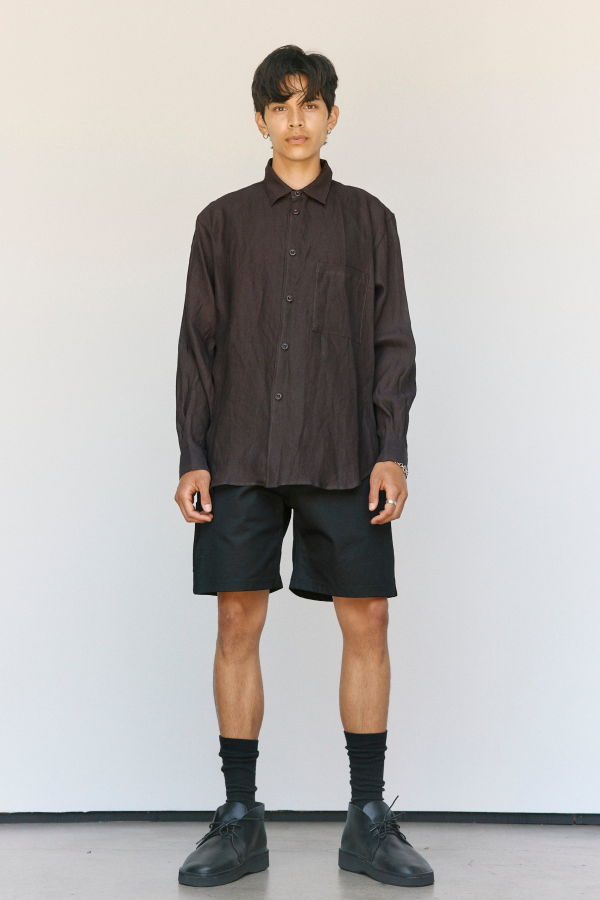 MAN-TLE R20S8 Humid Paper Gabardine Pocket Weather Shirt