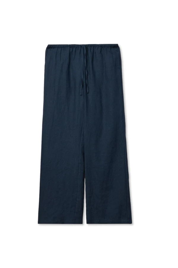Perfect White Tee Lorana Linen Pants