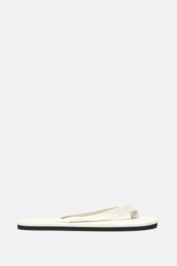 Auralee Soft Leather Flip-Flops