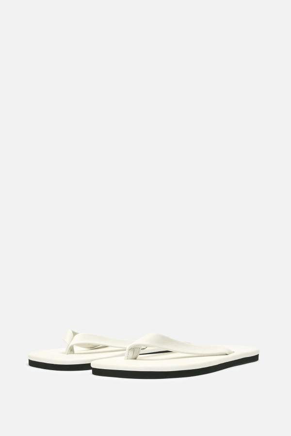 Auralee Soft Leather Flip-Flops
