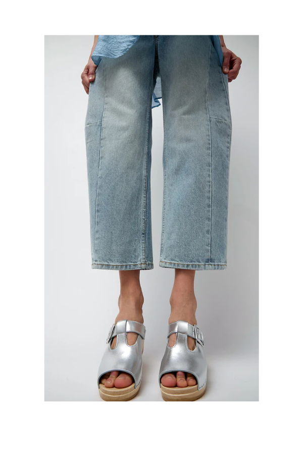 No.6 T-Strap Clog on Mid Heel