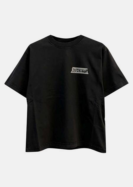 Balenciaga Sinners Embroidered Cotton T-shirt - Red | Garmentory