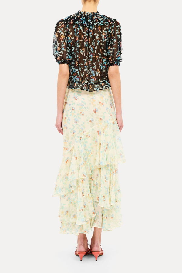Ulla Johnson Solenne Silk Top - Nightshade