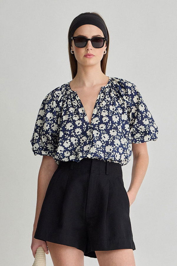 Apiece Apart Nele Lantern Sleeve Top
