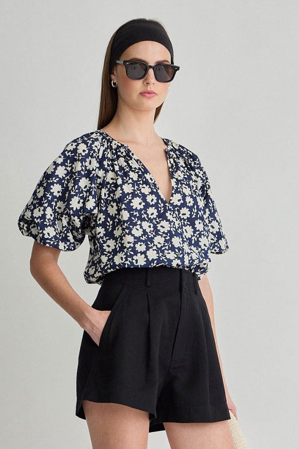 Apiece Apart Nele Lantern Sleeve Top
