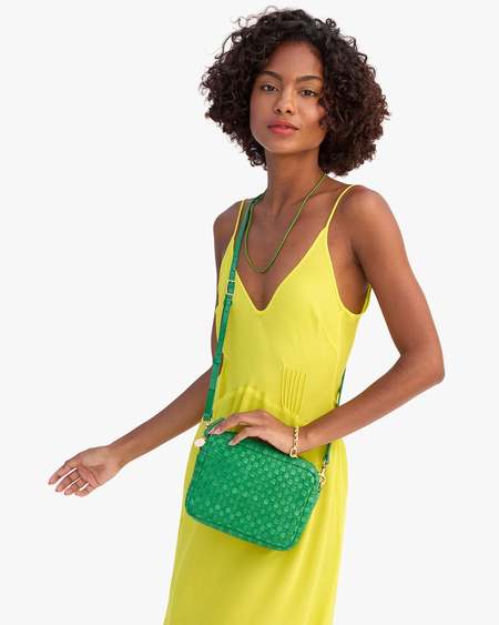 Clare V. Shortie Strap - Neon Yellow Resin | Garmentory