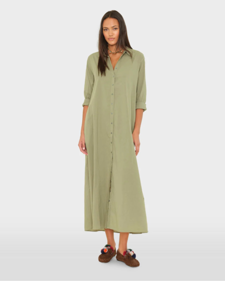 saks potts green dress Cloudland Women's Wrap Dress in Green White Spot