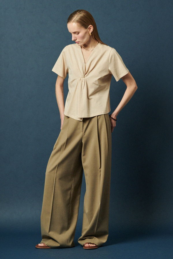 Maison De Ines Front Drape Top