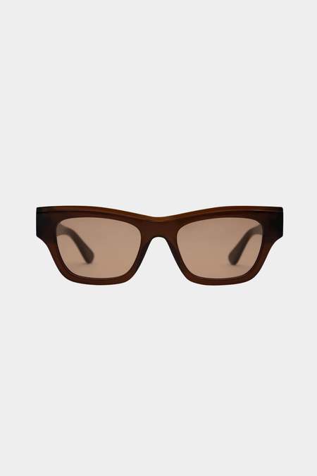 Illesteva Pamela Sunglasses - Cream/Brown Flat Gradient  display picture 2