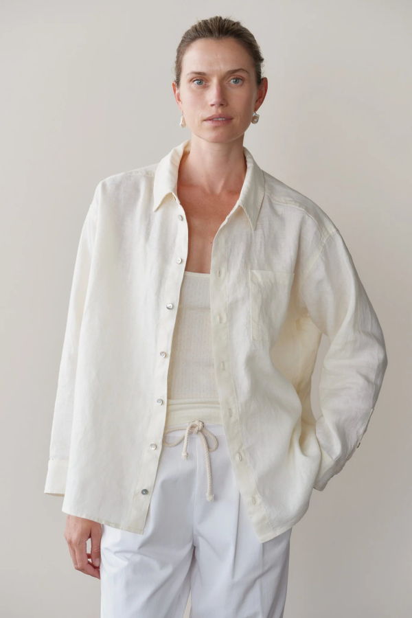 Donni. The Linen Relaxed Shirt