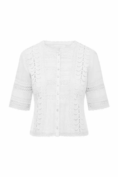 Sea NY Mable Cambric S/SLV Smocked Top | Garmentory