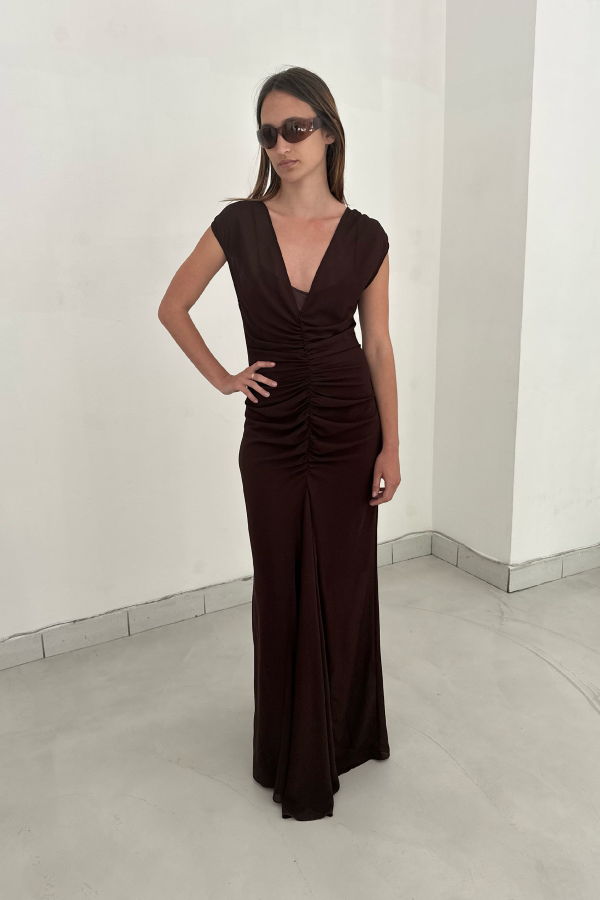 SAEMDI V-Neck Mermaid Dress