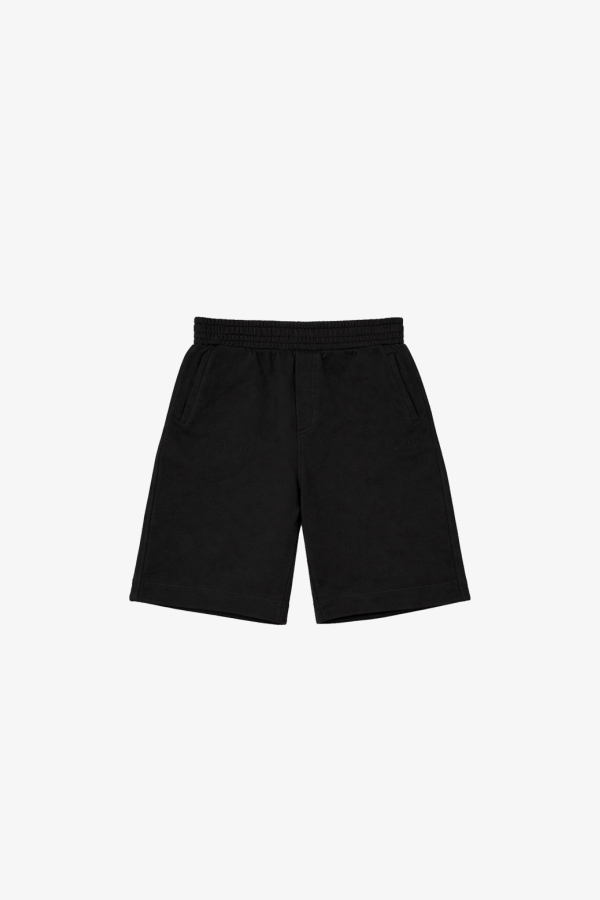 KIDS Hahaha Organic Cotton Essential Shorts - Black