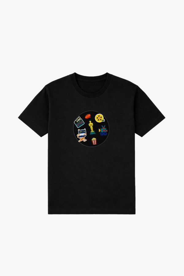 KIDS Hahaha Organic Cotton Customizable Tee - Black