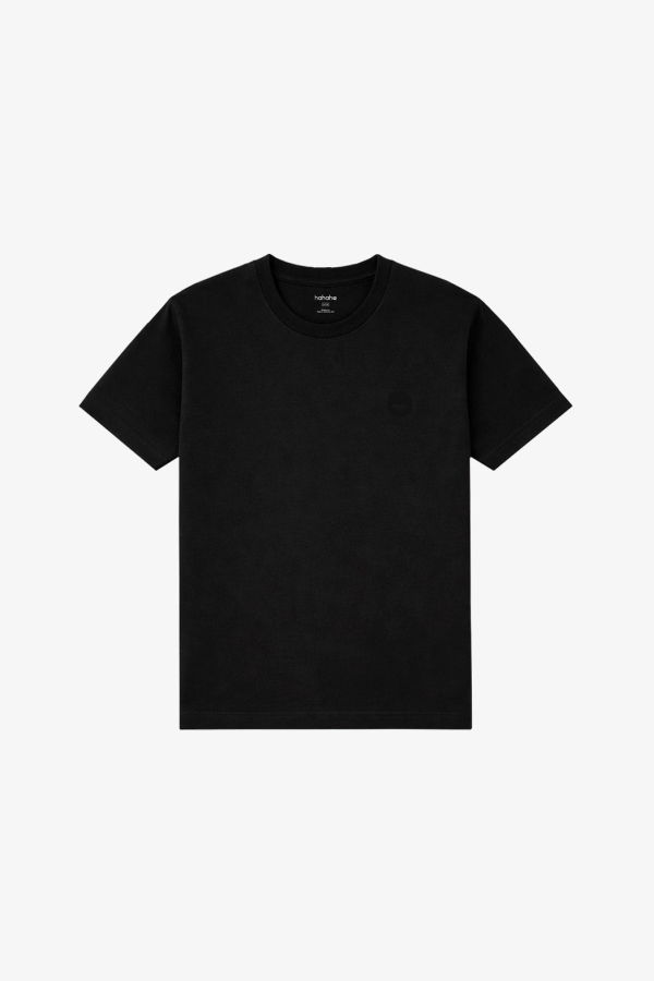 KIDS Hahaha Organic Cotton Essential Tee - Black