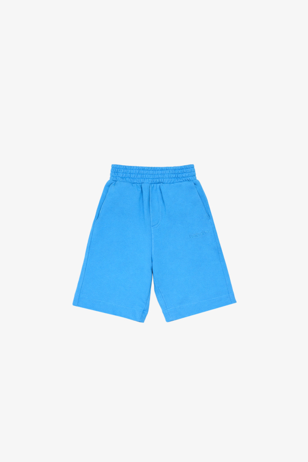 KIDS Hahaha Organic Cotton Essential Shorts - Blue