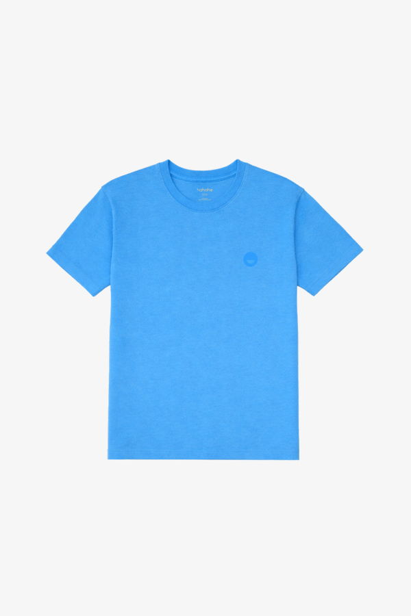 KIDS Hahaha Organic Cotton Tee Essential T-Shirt - Blue