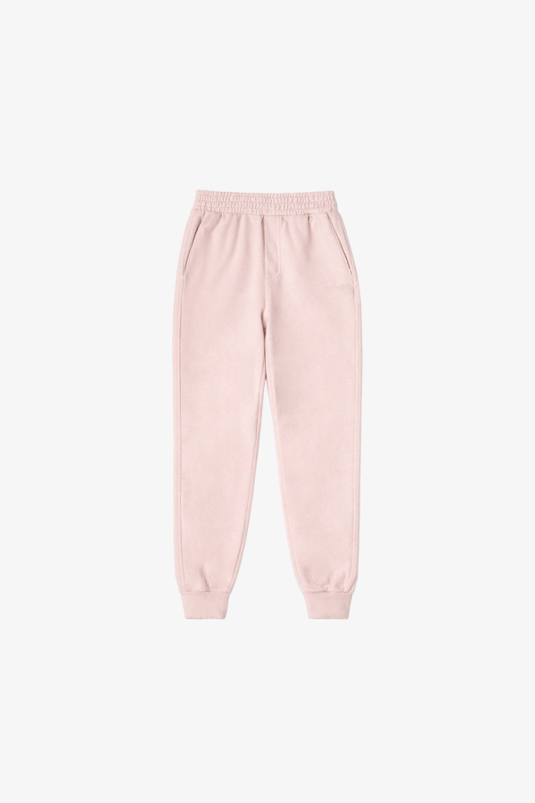 KIDS Hahaha Organic Cotton Essential Joggers - Dirty Pink