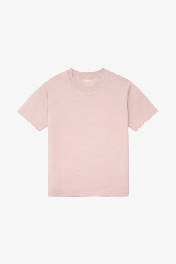 KIDS Hahaha Organic Cotton Essential Tee - Dirty Pink