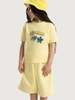 KIDS Hahaha Organic Cotton Customizable Tee - Light Yellow - Thumbnail 2