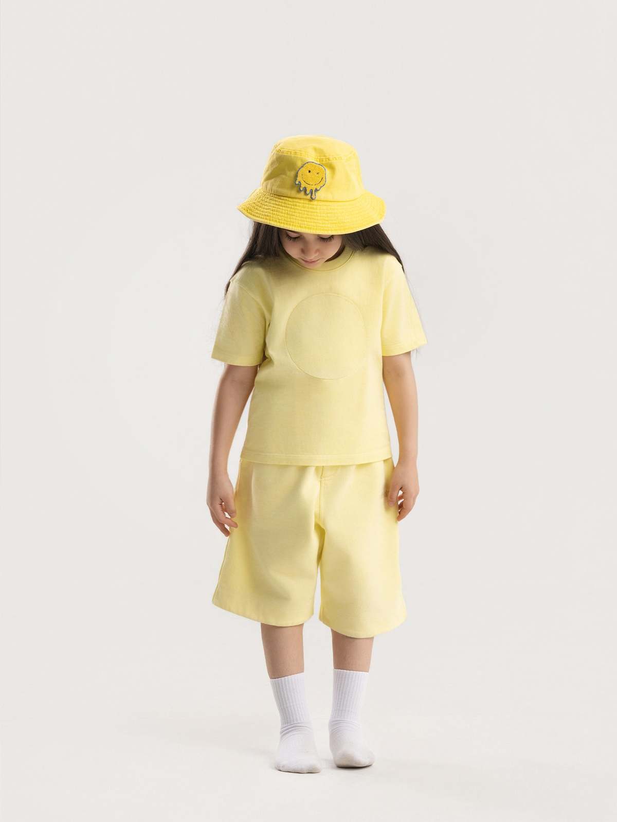KIDS Hahaha Organic Cotton Customizable Tee - Light Yellow - Image 3 of 7