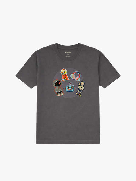 Kids Soor Ploom Flutter Tee - Stripe Eucalyptus | Garmentory